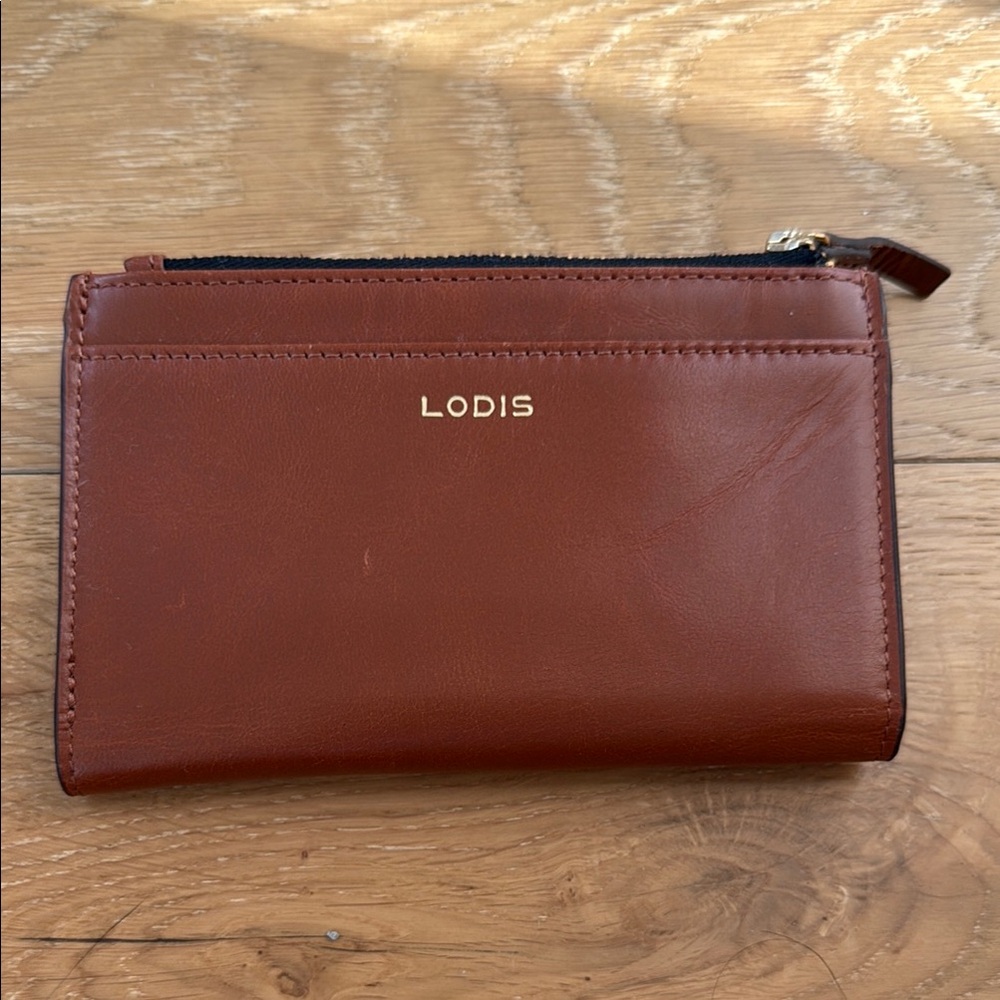 Lodis Tan Leather Wallet